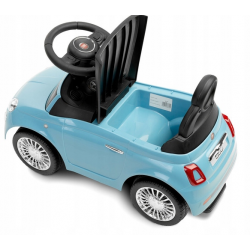 388601 SAMOCHÓD JEŹDZIK FIAT 500 PCHACZ POJAZD NIEBIESKI