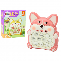 023012 POP IT GRA ZRĘCZNOŚCIOWA FAST PUSH LISEK RÓŻOWY