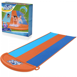 52329 ŚLIZGAWKA ŚLIZG ZJEŻDŻALNIA WODNA TRZYOSOBOWA FONTANNA 488 CM