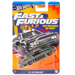 HRW41 HOT WHEELS DECADES FAST & FURIOUS '67 EL CAMINO