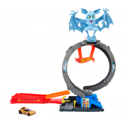 HTN78 HOT WHEELS ZESTAW TORÓW PĘTLA NIETOPERZA