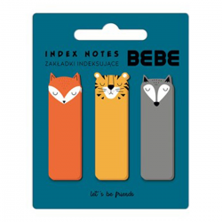 310385 BEBE ZAKŁADKI INDEKSUJĄCE KARTECZKI ZWIERZAKI INTERDRUK