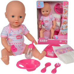 525330 NEW BORN BABY LALKA FUNKCYJNA BOBAS + AKCESORIA