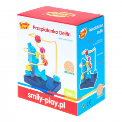 844950 PRZEPLATANKA DREWNIANA DELFIN LABIRYNT SMILY PLAY