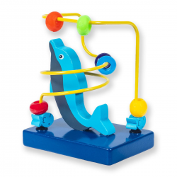 844950 PRZEPLATANKA DREWNIANA DELFIN LABIRYNT SMILY PLAY