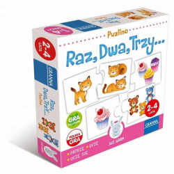 1004137 GRANNA GRA EDU UKŁADANKA PUZLINO RAZ, DWA, TRZY...