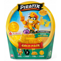 30318CHT PIRATIX GOLDEN TREASURE GOLD PACK CAPTAIN HAT TRICK FIGURKA
