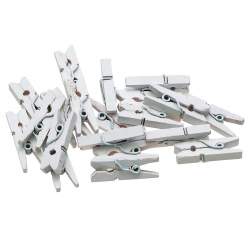 687975 KLAMERKI DREWNIANE SPINACZE 2,5 CM 20 SZTUK