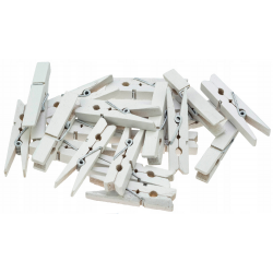 687999 KLAMERKI DREWNIANE SPINACZE 4,5 CM 20 SZTUK
