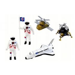 078624 ZESTAW KOSMICZNY FIGURKI POJAZDY ASTRONAUTA KOSMOS
