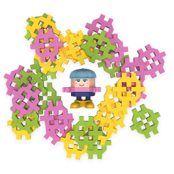 61980 KLOCKI CONNECT POCKET FIGURKA ZOE 35 EL. TREFL