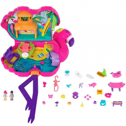 HJN76 POLLY POCKET WALIZKA PINIATA FLAMING PLAŻOWA IMPREZA