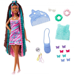 HCM91 LALKA BARBIE TOTALLY HAIR ODLOTOWE FRYZURY MOTYLKI