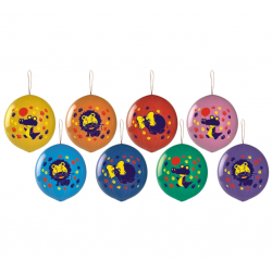 905748 DUŻE BALONY Z GUMKĄ PIŁKA PACZKA 50 SZTUK ZWIERZĘTA