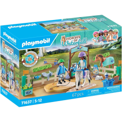71637 PLAYMOBIL WATERFALL NOWOCZESNA SZKOŁA JEŹDZIECKA ARENA