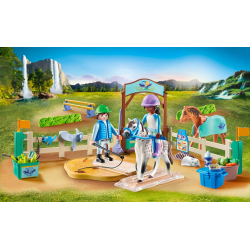 71637 PLAYMOBIL WATERFALL NOWOCZESNA SZKOŁA JEŹDZIECKA ARENA
