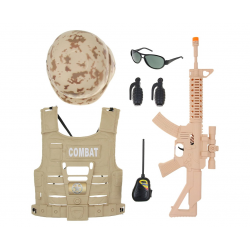 184747 ŻOŁNIERZ ZESTAW MILITARNY STRÓJ WOJSKOWY HEŁM WOJSKO