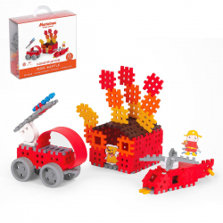 903797 MINI WAFLE KLOCKI MARIOINEX STRAŻ POŻARNA STRAŻAK 90 EL
