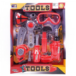447172 ZESTAW NARZĘDZI CZERWONY NARZĘDZIA Z WIERTARKĄ
