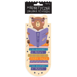482146 ZAKŁADKA DO KSIĄŻKI MAGNETYCZNA MIŚ CZYTA