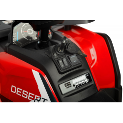 396927 TERRA POJAZD NA AKUMULATOR QUAD MOCNY NAPĘD 4X4 PILOT CZERWONY
