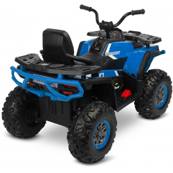 396897 TERRA POJAZD NA AKUMULATOR QUAD MOCNY NAPĘD 4X4 PILOT NIEBIESKI