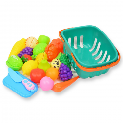 788795 ZESTAW PRODUKTY SPOŻYWCZE OWOCE WARZYWA W KOSZU