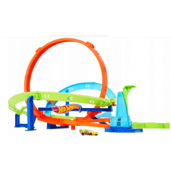 HTK16 HOT WHEELS ZAKRĘCONE TORNADO PĘTLA TOR WYŚCIGOWY
