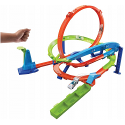 HTK16 HOT WHEELS ZAKRĘCONE TORNADO PĘTLA TOR WYŚCIGOWY