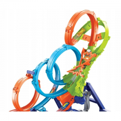 HXR70 HOT WHEELS POCZWÓRNA PĘTLA TOR WYŚCIGOWY