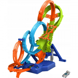HXR70 HOT WHEELS POCZWÓRNA PĘTLA TOR WYŚCIGOWY