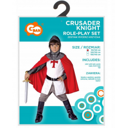 405610 KOSTIUM STRÓJ RYCERZ KRZYŻAK 110/120CM GODAN