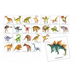 007417 ADAMIGO GRA PAMIĘCIOWA MEMORY DINOZAURY