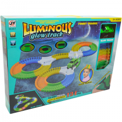 113164 WYŚCIGOWY TOR ŚWIECĄCY W CIEMNOŚCI + AUTKO