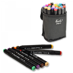 116363 DWUSTRONNE MARKERY PISAKI MAZAKI FLAMASTRY 24 KOL