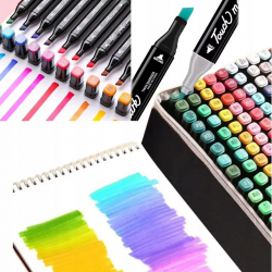 116363 DWUSTRONNE MARKERY PISAKI MAZAKI FLAMASTRY 24 KOL