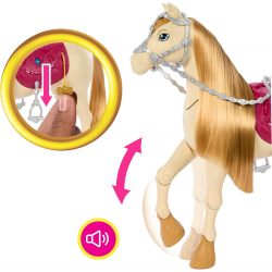 HXJ42 BARBIE KOŃ TAŃCZĄCY INTERAKTYWNY KONIK Z DŹWIĘKAMI