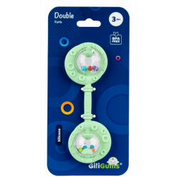 30056 GRZECHOTKA PODWÓJNA MIĘTOWA GRYZAK SILIKONOWY GILIGUMS