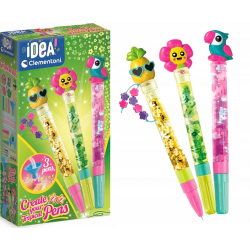 188307 CLEMENTONI CREA IDEA MINI FABRYKA DŁUGOPISÓW TROPIKALNYCH