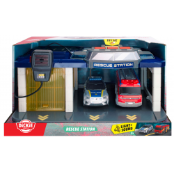 090776 STACJA RATOWNICZA 2 POJAZDY POLICJA STRAŻ POŻARNA DICKIE
