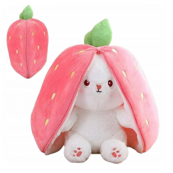 121855 PLUSZOWY KRÓLICZEK MASKOTKA KRÓLIK TRUSKAWKA