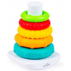 30128 KOLOROWA PIRAMIDKA OBRĘCZE KÓŁKA DUMEL