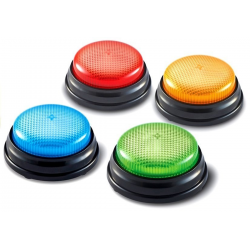 453858 ZESTAW BUZZERS 4 KOLORY ŚWIATEŁKA Z DŹWIĘKIEM