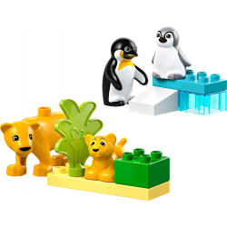 10442 LEGO DUPLO RODZINY DZIKICH ZWIERZĄT PINGWINY I LWY