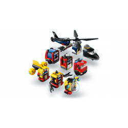 60462 LEGO CITY ZESTAW Z HELIKOPTEREM WOZEM STRAŻACKIM I ŁODZIĄ