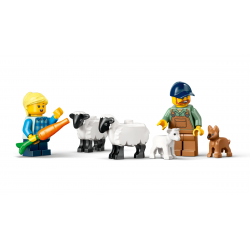 60461 LEGO CITY CZERWONY TRAKTOR Z PRZYCZEPĄ I OWCĄ