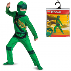 006775 STRÓJ KOSTIUM LEGO NINJAGO LLOYD FANCY 4-6 LAT 122/125 GODAN