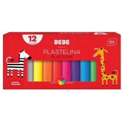 327260 PLASTELINA BEBE 12 KOLORÓW INTERDRUK