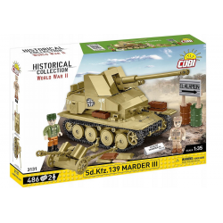 3131 COBI KLOCKI NISZCZYCIEL CZOŁGÓW Sd.Kfz.139 Marder III