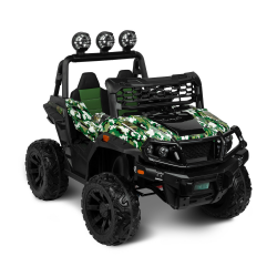 POJAZD NA AKUMULATOR SAMOCHÓD TERENOWY TIMUS CAMO NAPĘD 4X4
